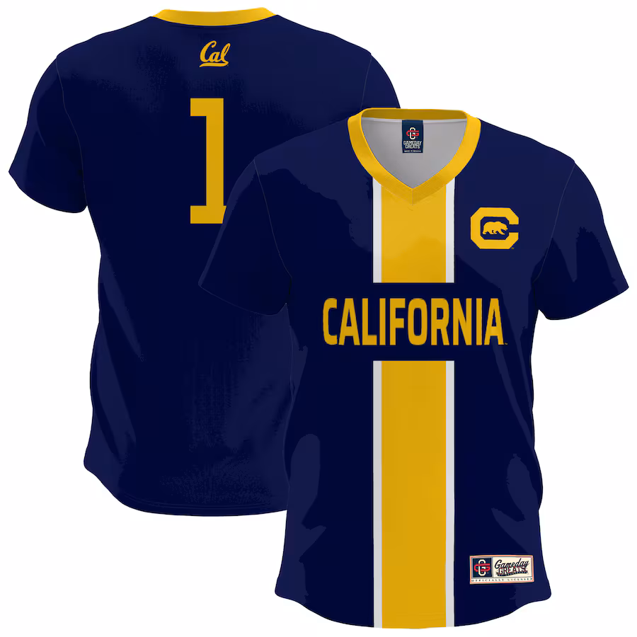 Men's GameDay Greats  Navy Cal Bears Lightweight Soccer Fashion Jersey - Jersey