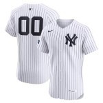 Men's New York Yankees Nike White Home Elite Sponsor Patch Pick-A-Player Retired Roster Jersey - Jersey