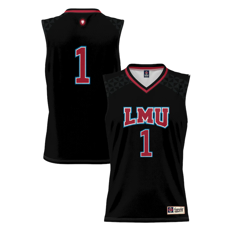 #1 Loyola Marymount Lions GameDay Greats Lightweight Basketball Jersey - Black - Jersey