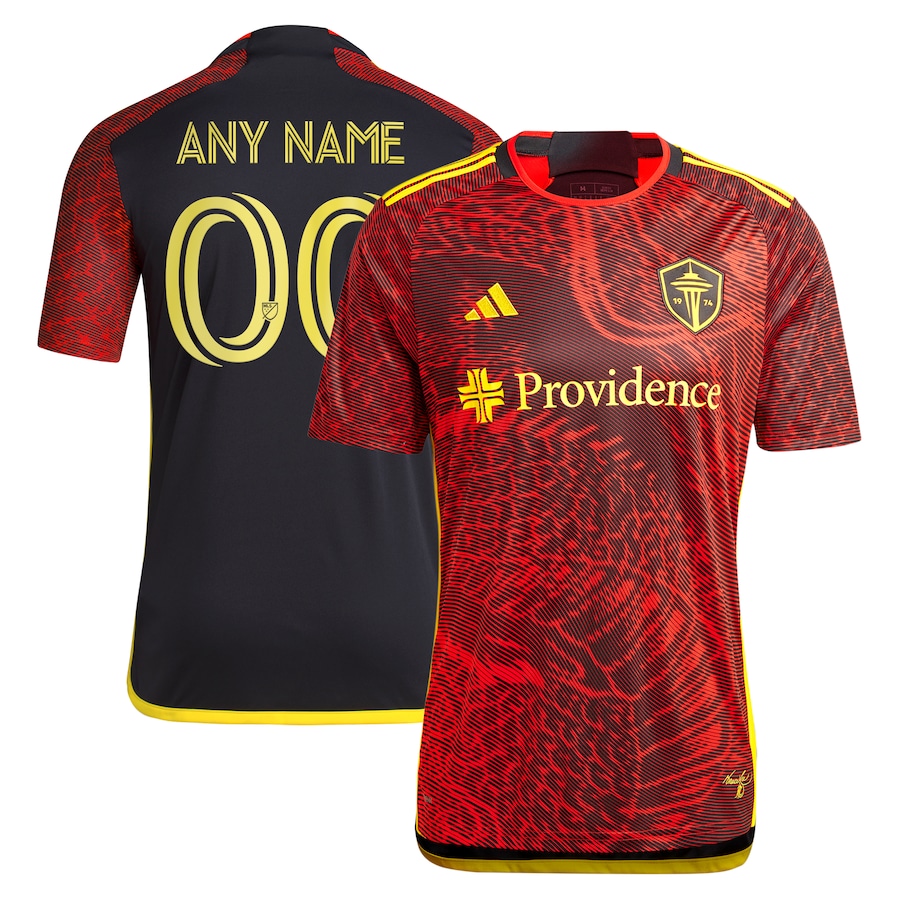 Men's Seattle Sounders FC  adidas Red 2024 The Bruce Lee Kit Replica Custom Jersey - Jersey