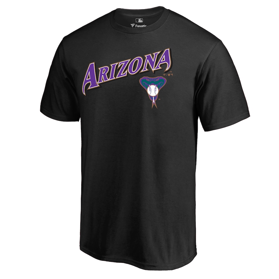 Men's Arizona Diamondbacks Black Cooperstown Collection Wahconah T-Shirt - Jersey