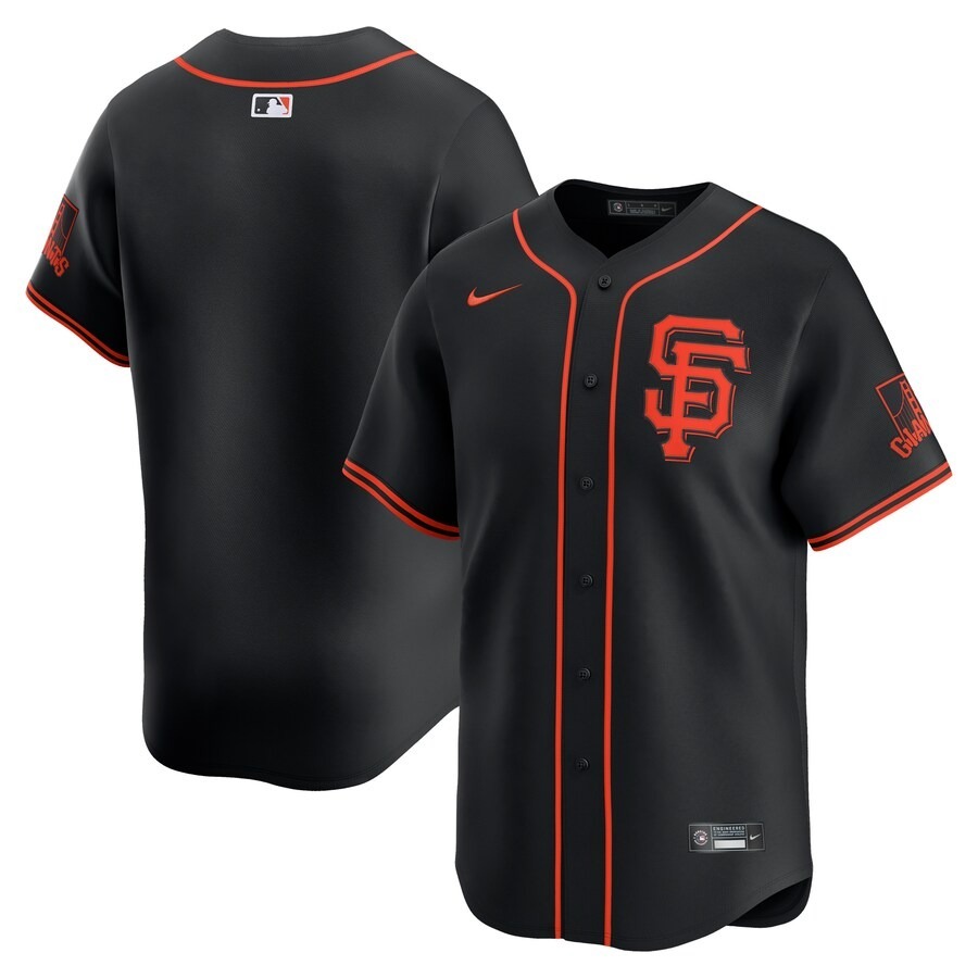 Men's San Francisco Giants  Nike Black  Alternate Limited Jersey - Jersey