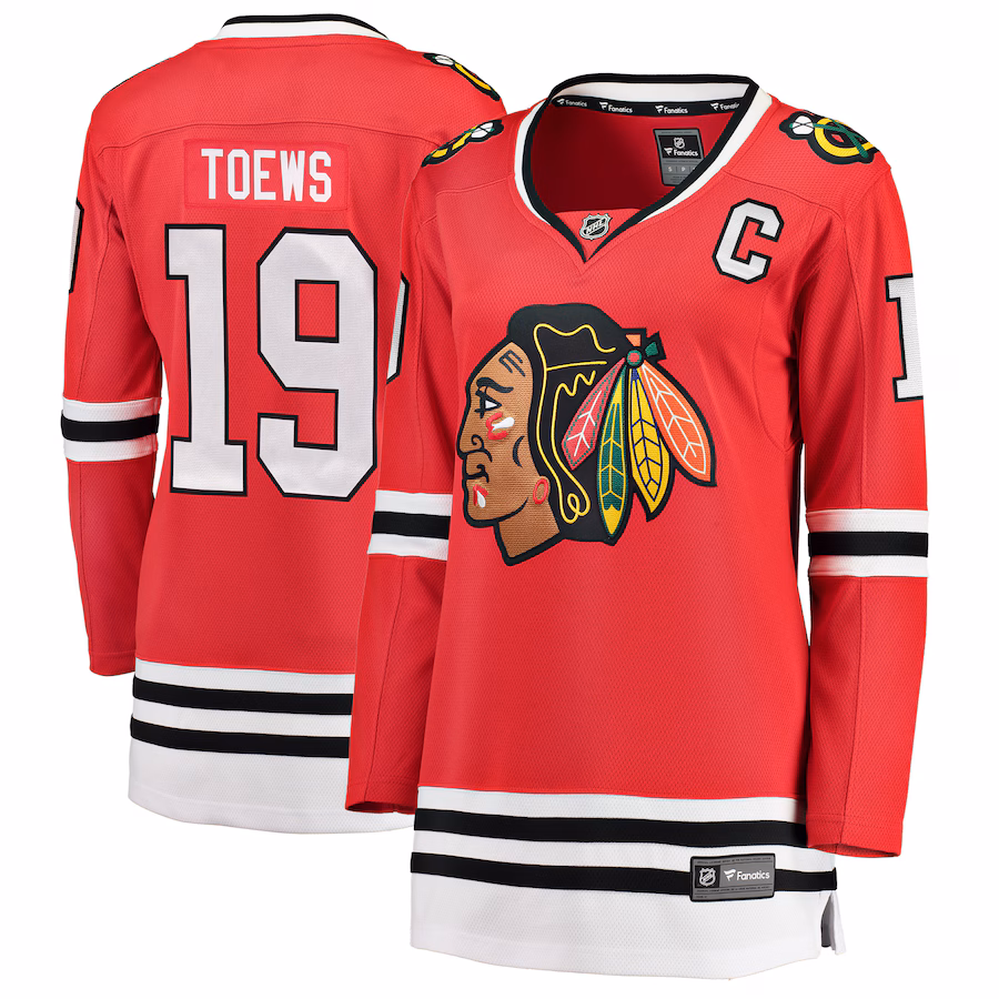 Women's Chicago Blackhawks Jonathan Toews Fanatics Red Home Breakaway Player Jersey - Jersey