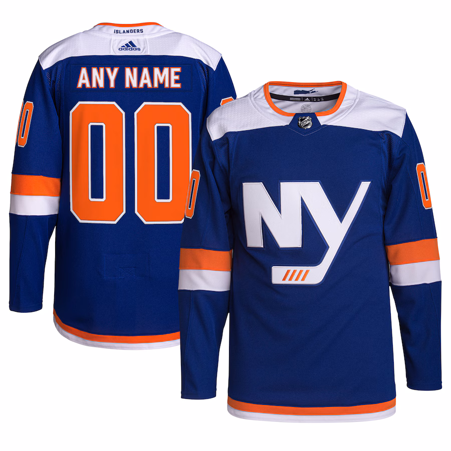 Men's New York Islanders adidas Royal Alternate Primegreen Authentic Custom Jersey - Jersey