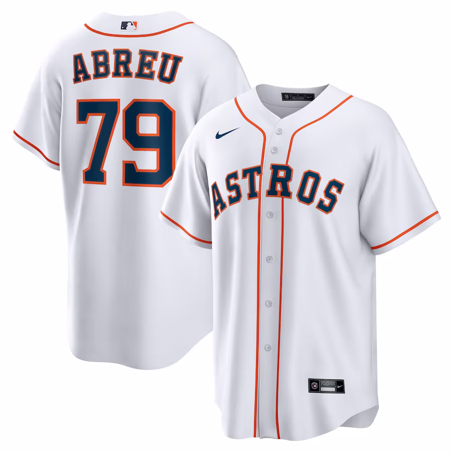 Men's Houston Astros Jose Abreu Nike White Home Replica Player Jersey - Jersey