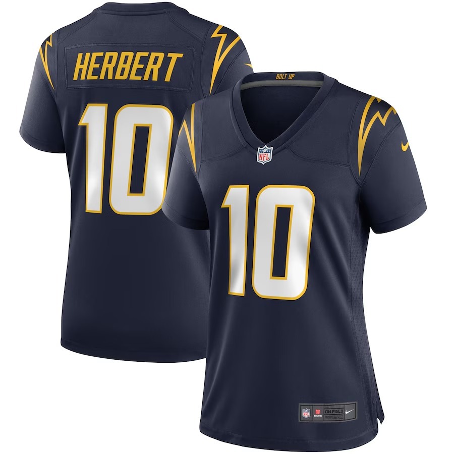 Women's Los Angeles Chargers Justin Herbert Nike Navy Game Jersey - Jersey