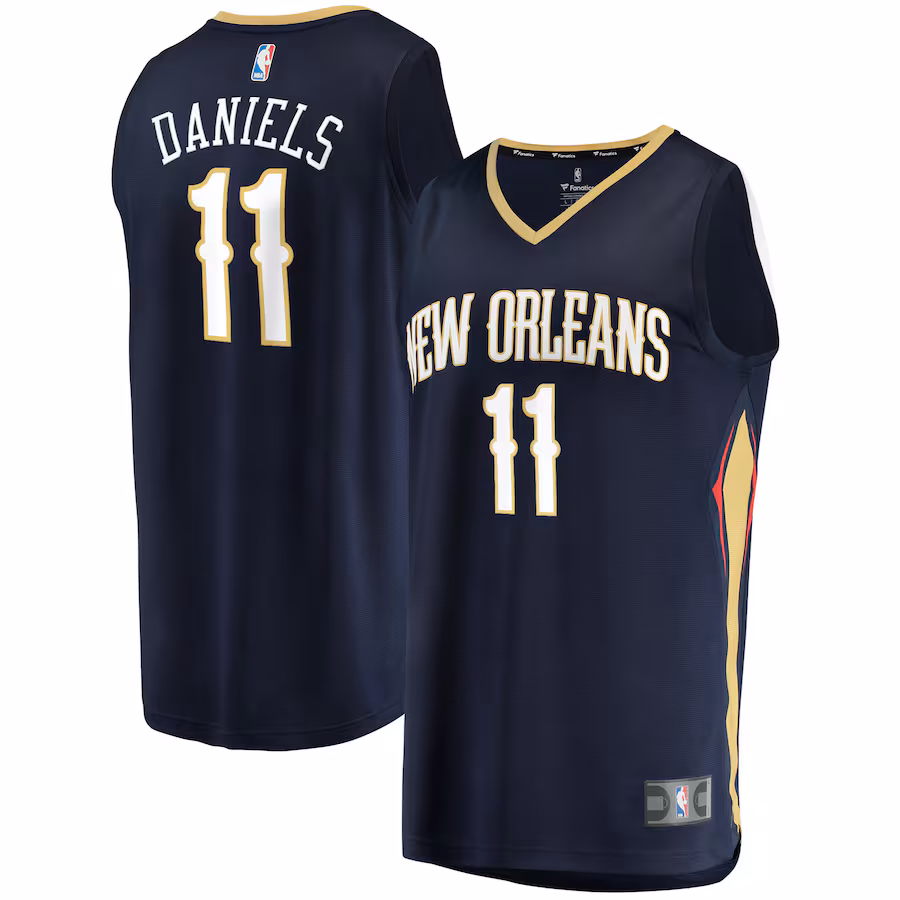 Men's New Orleans Pelicans Dyson Daniels Fanatics Navy Fast Break Replica Player Jersey - Icon Edition - Jersey