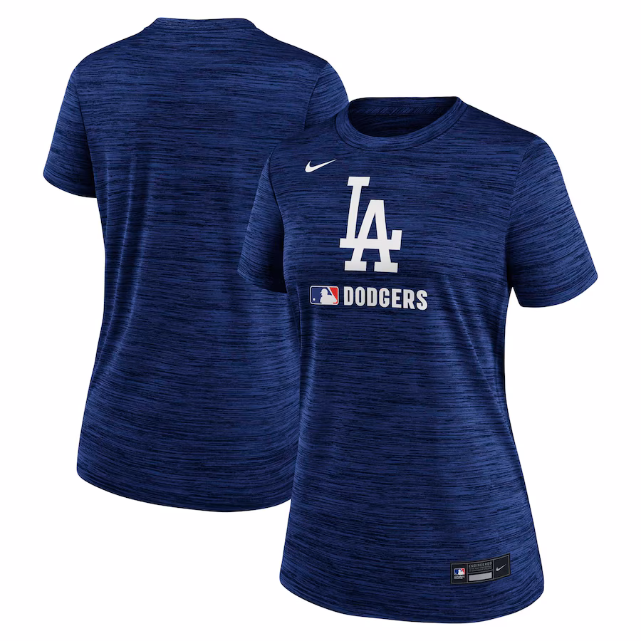 Women's Los Angeles Dodgers Nike Royal Authentic Collection Velocity Performance T-Shirt - Jersey