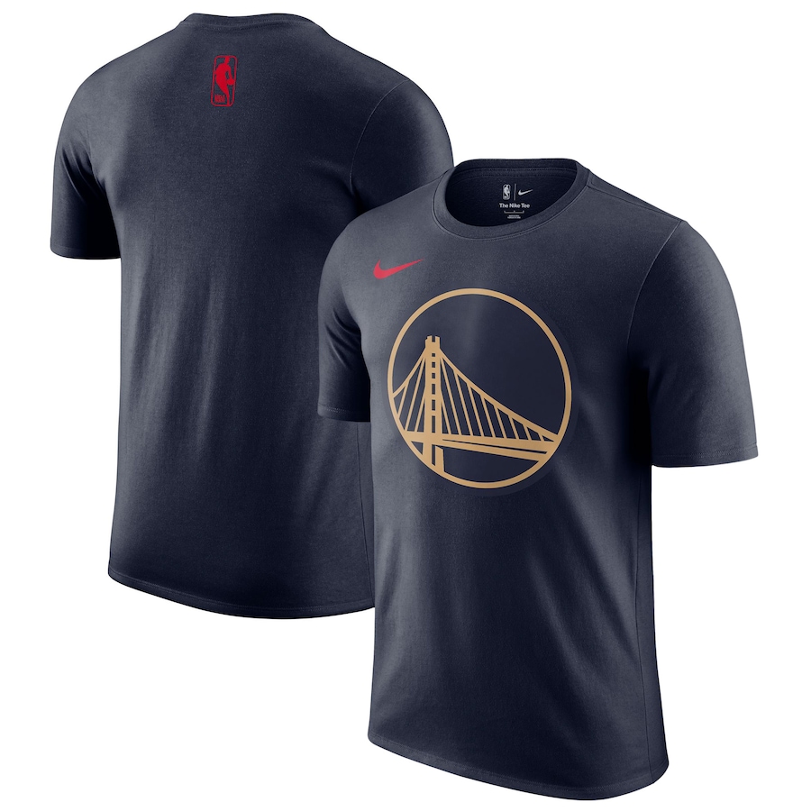 Men's Golden State Warriors Nike Navy 2024/25 City Edition Essential Logo T-Shirt - Jersey