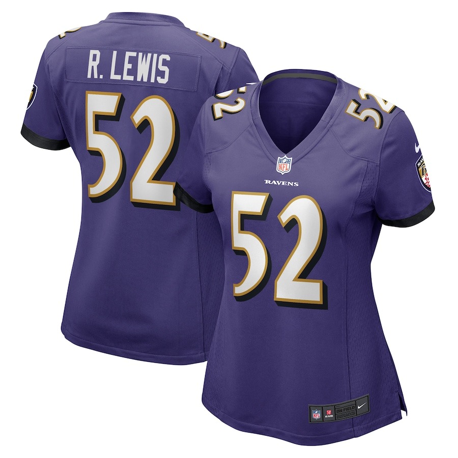 Women's Baltimore Ravens Ray Lewis Nike Purple Retired Player Jersey - Jersey
