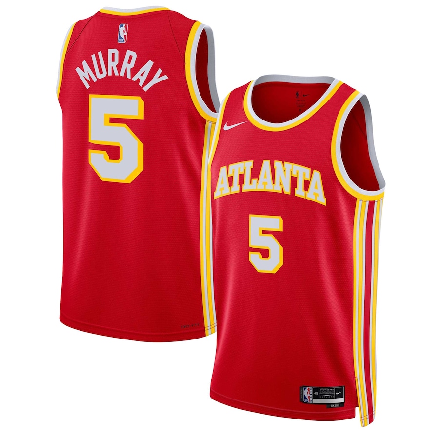 Unisex Atlanta Hawks Dejounte Murray Nike Red Swingman Jersey - Icon Edition - Jersey