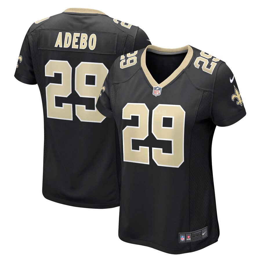 Women's New Orleans Saints Paulson Adebo Nike Black Game Jersey - Jersey