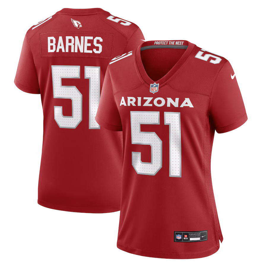 Women's Arizona Cardinals Krys Barnes Nike  Cardinal Team Game Jersey - Jersey