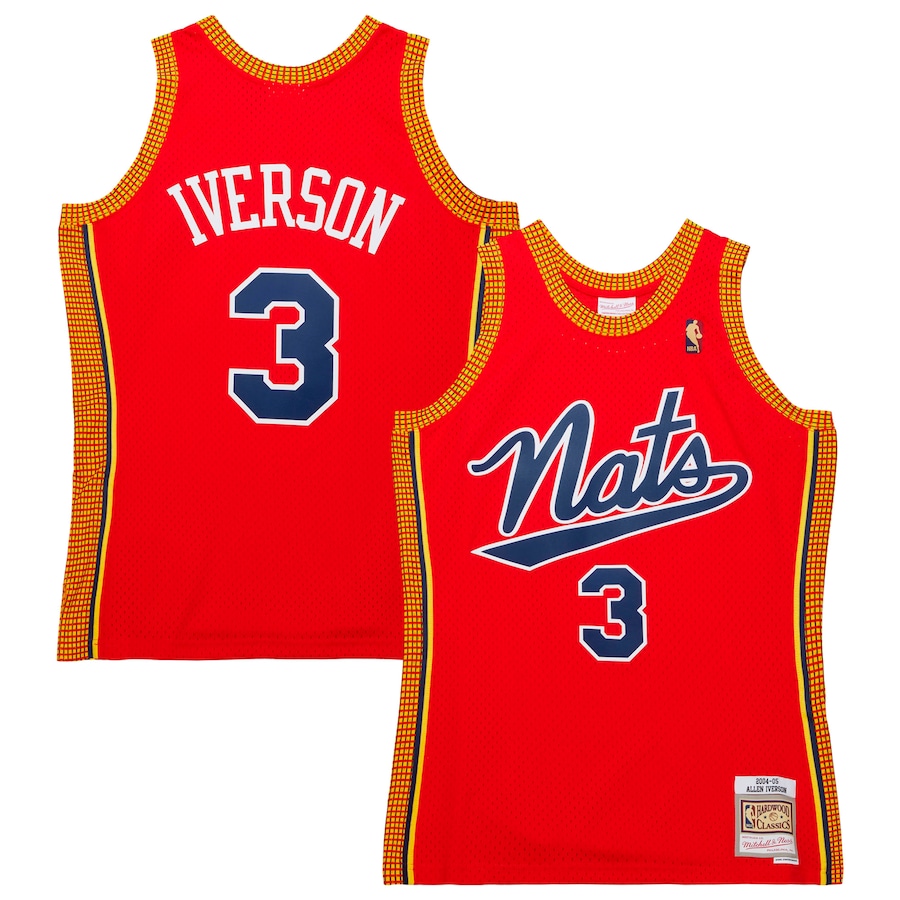 Men'sPhiladelphia 76ers Mitchell & Ness Red 2004/05 Hardwood Classics Swingman Jersey - Jersey