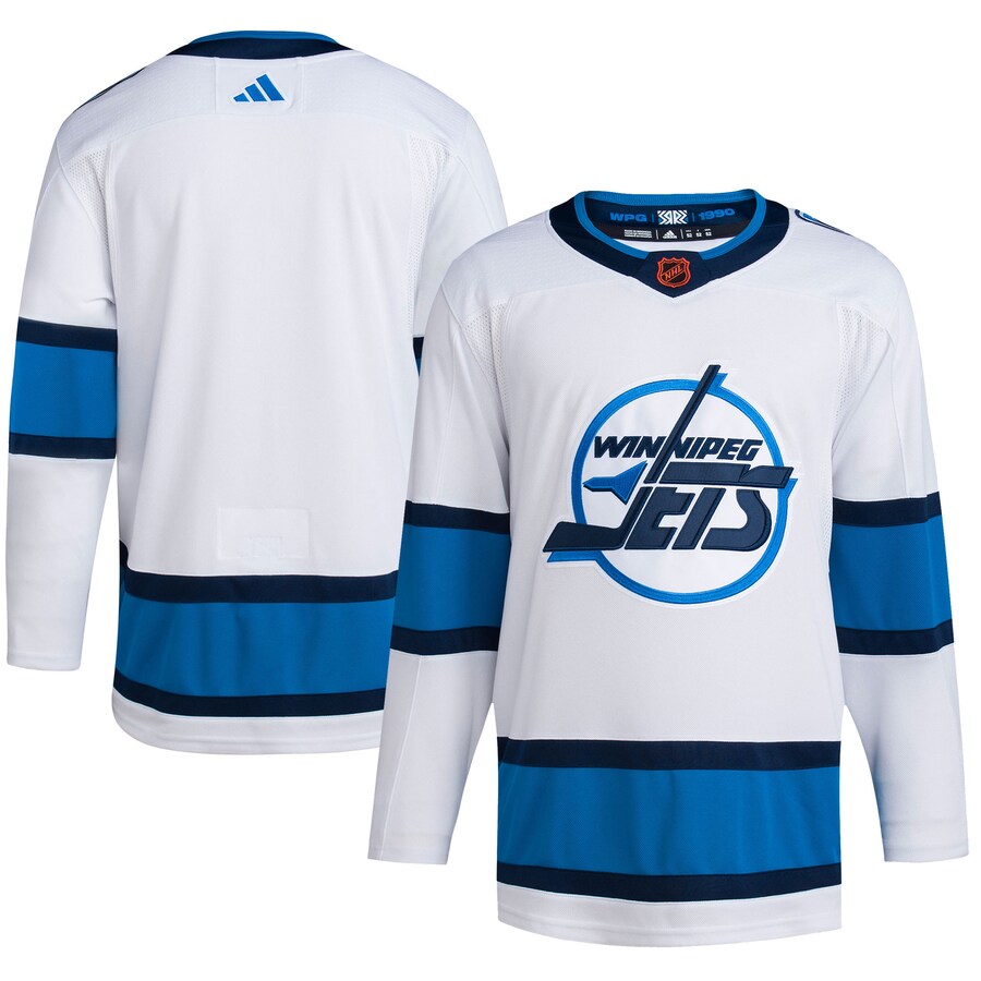 Men's Winnipeg Jets adidas White Reverse Retro 2.0 Authentic Blank Jersey - Jersey