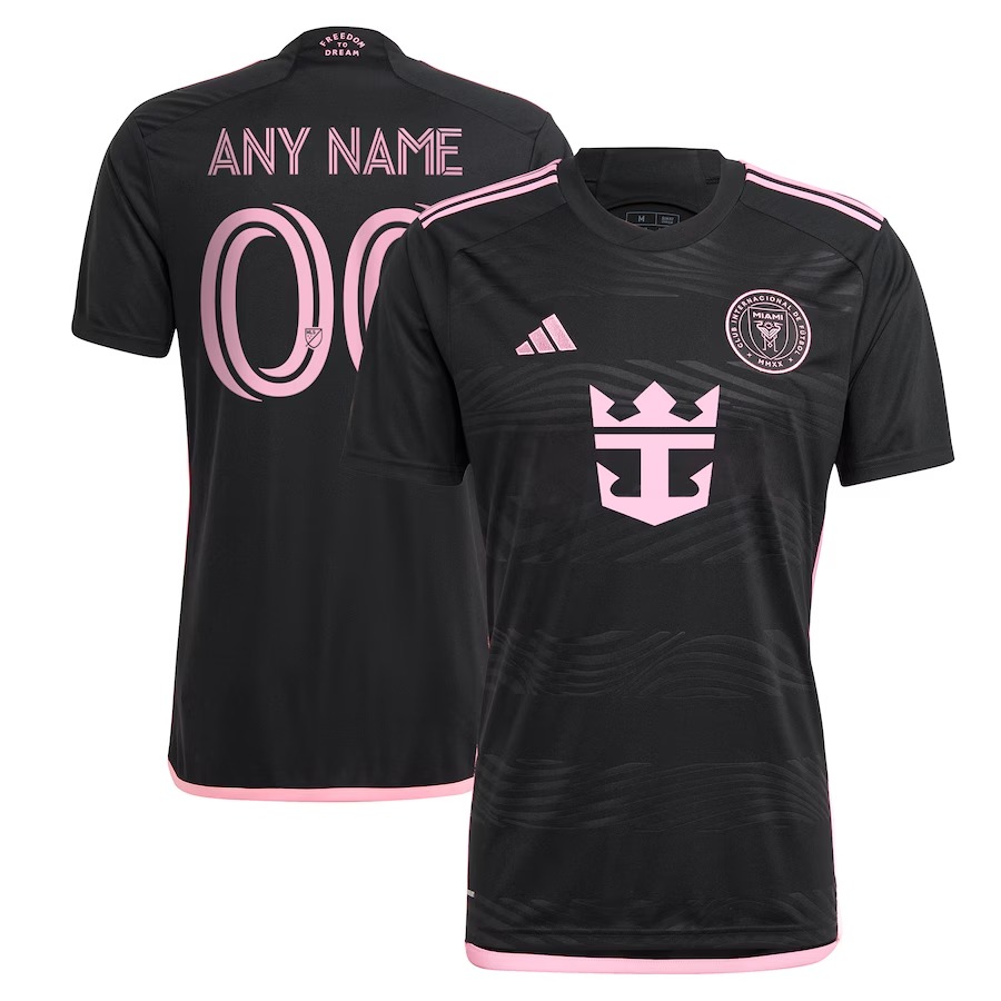 Men's Inter Miami CF  adidas Black 2024 La Noche Replica Custom Jersey - Jersey