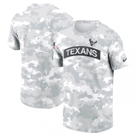 Men's Houston Texans 2024 Arctic Camo Salute To Service Performance T-Shirt - Jersey