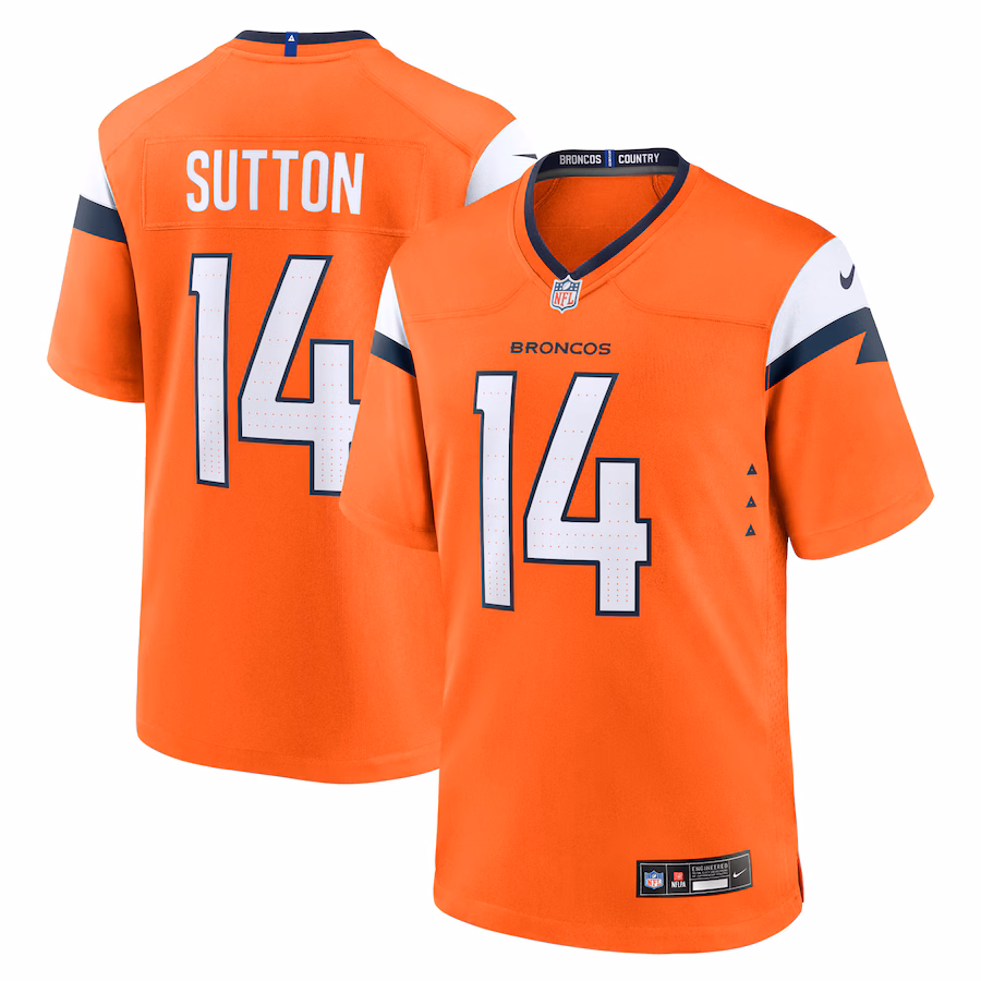 Men's Denver Broncos Courtland Sutton Nike Orange Mile High Collection Game Jersey - Jersey