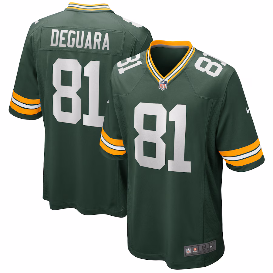 Men's Green Bay Packers Josiah Deguara Nike Green Player Game Jersey - Jersey