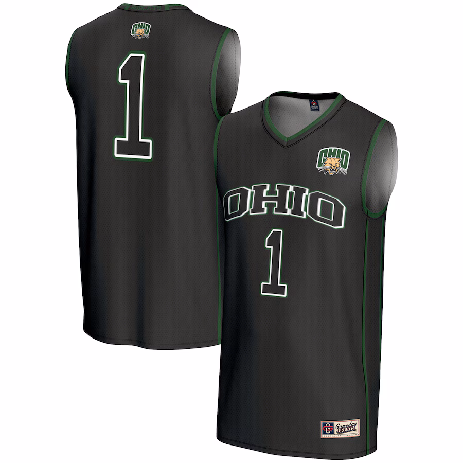 Youth GameDay Greats Black #1 Ohio Bobcats Lightweight Basketball Jersey - Jersey