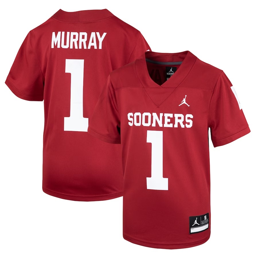 Kyler Murray Oklahoma Sooners Jordan Brand Youth Untouchable Replica Jersey - Crimson - Jersey