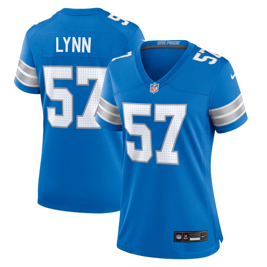 Women's Detroit Lions Nate Lynn Nike  Blue Game Jersey - Jersey