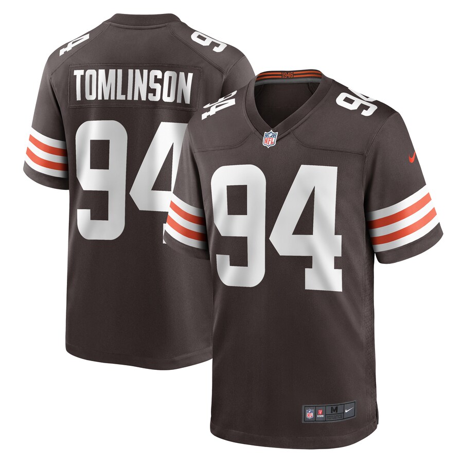 Men's Cleveland Browns Dalvin Tomlinson Nike Brown Game Player Jersey - Jersey