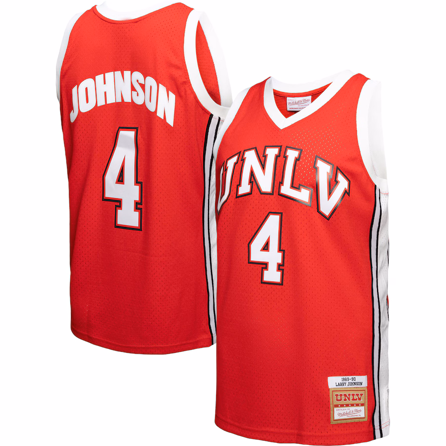 Larry Johnson UNLV Rebels Mitchell & Ness 1989/90 Player Swingman Jersey - Red - Jersey