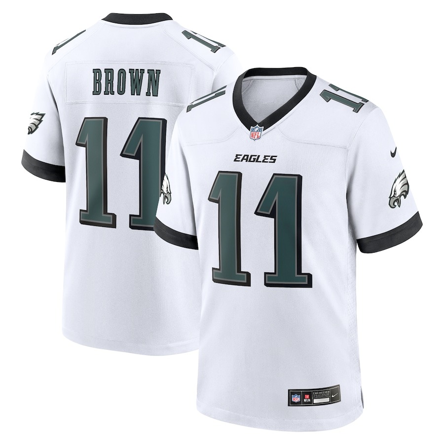 Men's Philadelphia Eagles A.J. Brown Nike White Game Jersey - Jersey