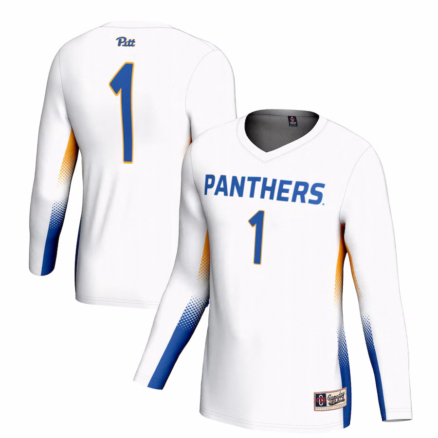 Unisex GameDay Greats #1 White Pitt Panthers Lightweight Volleyball Jersey - Jersey