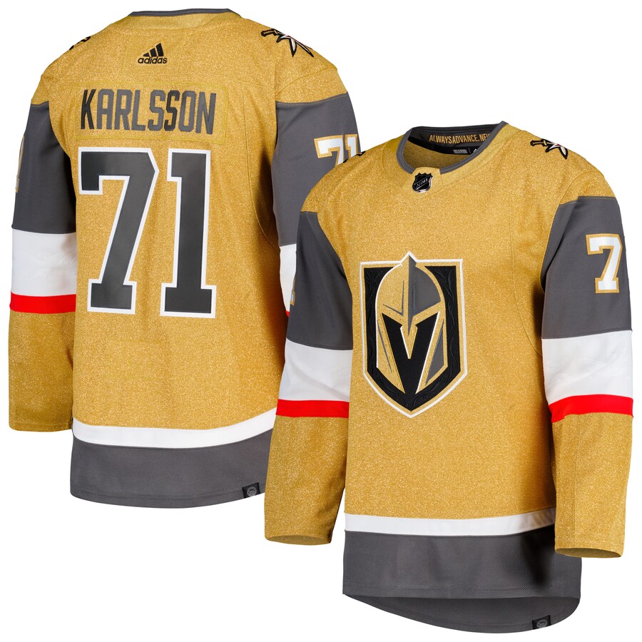 Men's Vegas Golden Knights William Karlsson adidas Gold  Primegreen Authentic Pro Player Jersey - Jersey