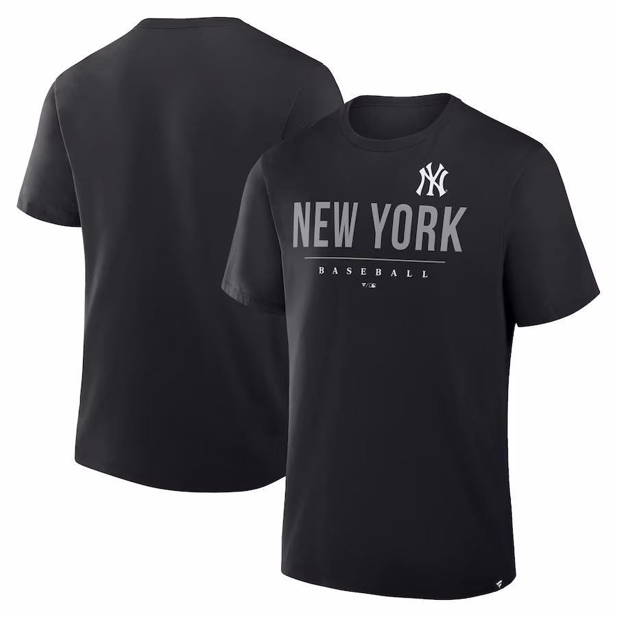 Men's New York Yankees Fanatics Black Color Pop Legacy Clubhouse T-Shirt - Jersey