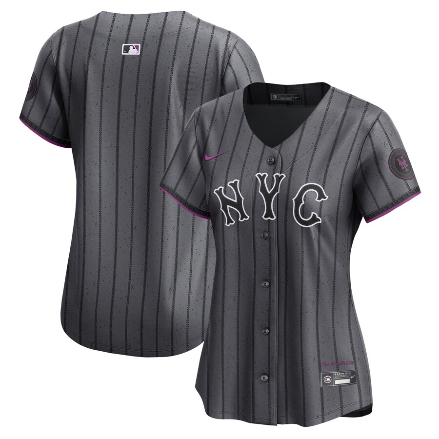 Women's New York Mets Nike Graphite 2024 City Connect Limited Player Jersey - Jersey