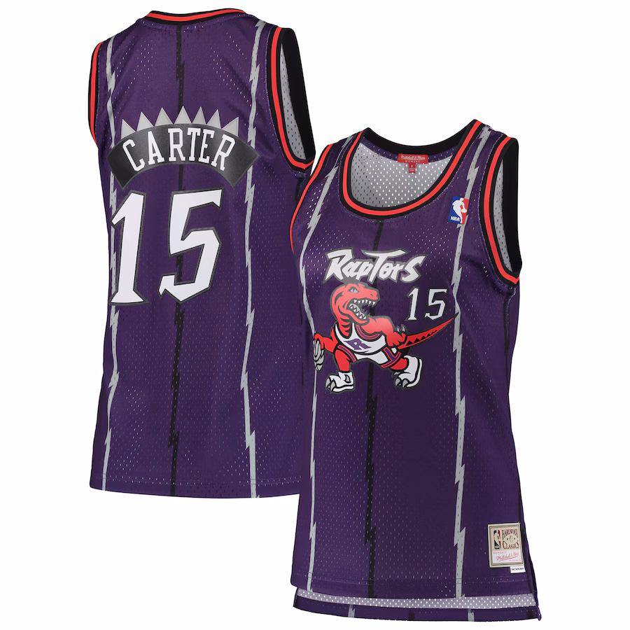 Women's Toronto Raptors Vince Carter Mitchell & Ness Purple 1998/99 Hardwood Classics Swingman Jersey - Jersey