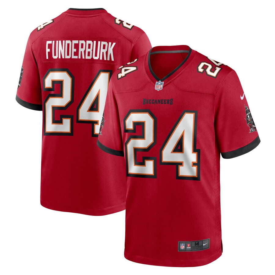Men's Tampa Bay Buccaneers Tyrek Funderburk Nike Red Game Jersey - Jersey