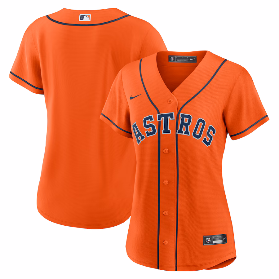 Women's Houston Astros Nike Orange Alternate Replica Team Jersey - Jersey