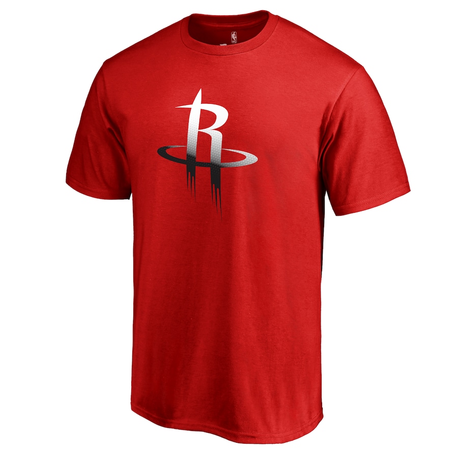 Men's Houston Rockets Red Gradient Logo T-Shirt - Jersey