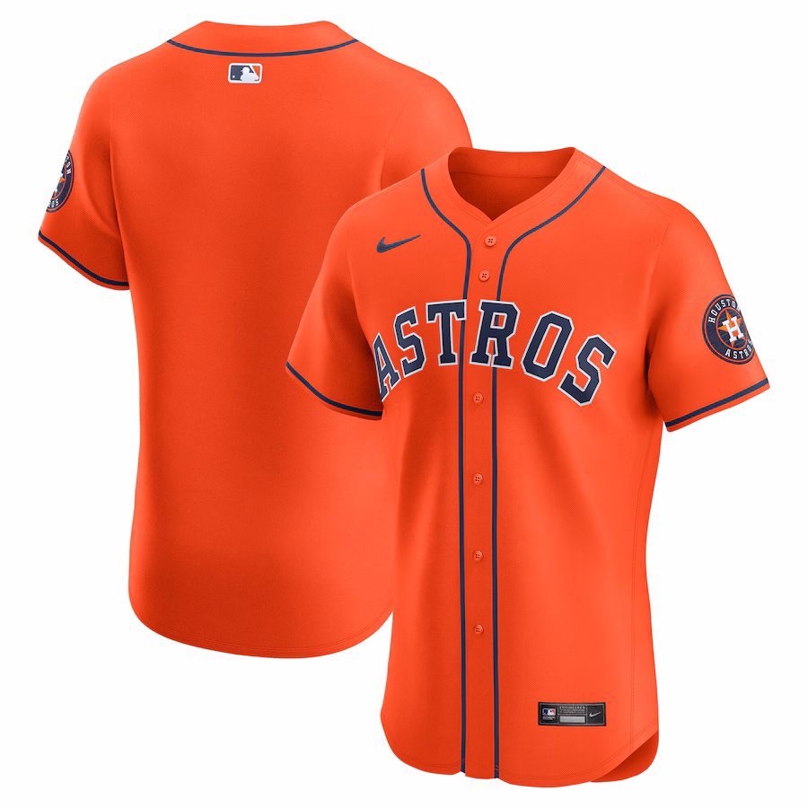 Men's Houston Astros Nike Orange Alternate Elite Jersey - Jersey