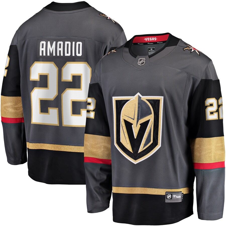 Men's Vegas Golden Knights Michael Amadio Fanatics Branded Gray Alternate Breakaway Player Jersey - Jersey