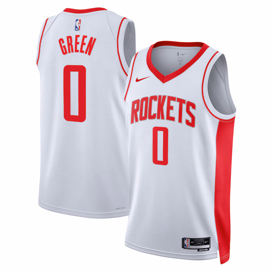 Houston Rockets Jalen Green Nike White Swingman Jersey - Association Edition - Jersey