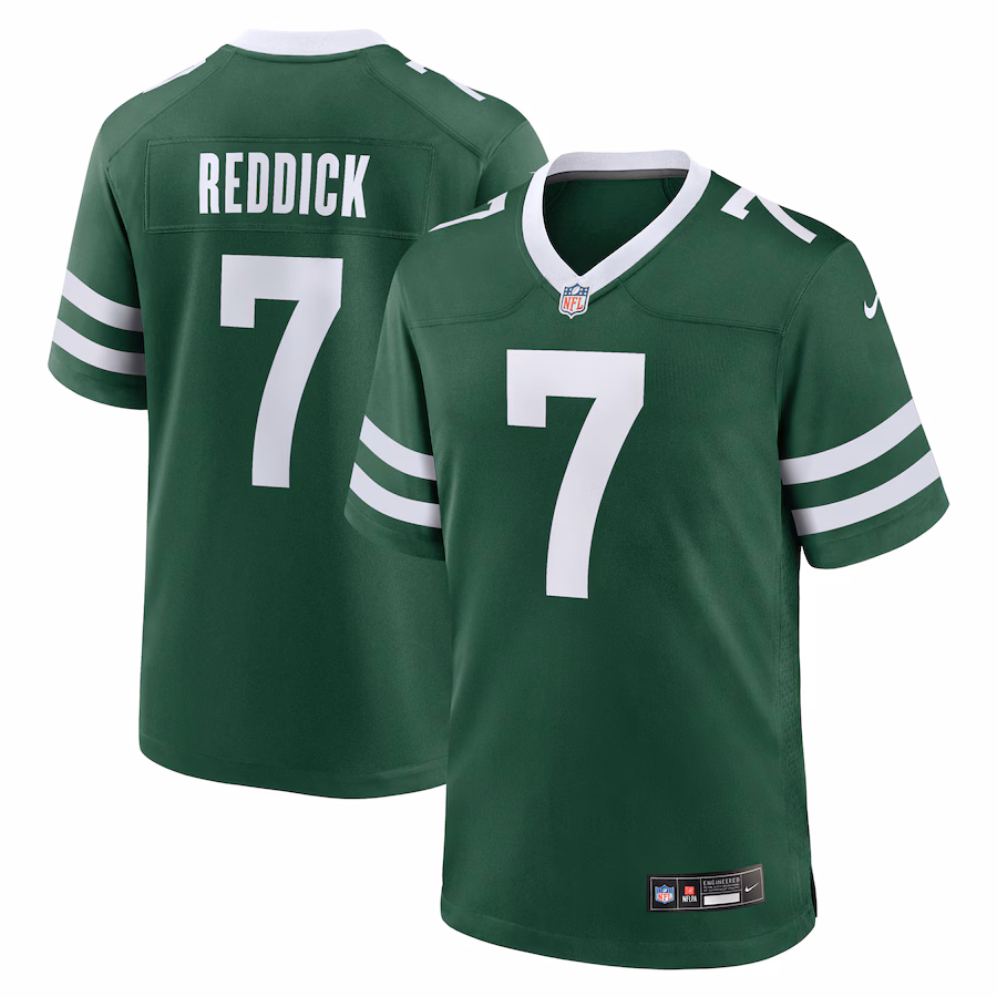 Men's New York Jets Haason Reddick Nike Legacy Green Team Game Jersey - Jersey
