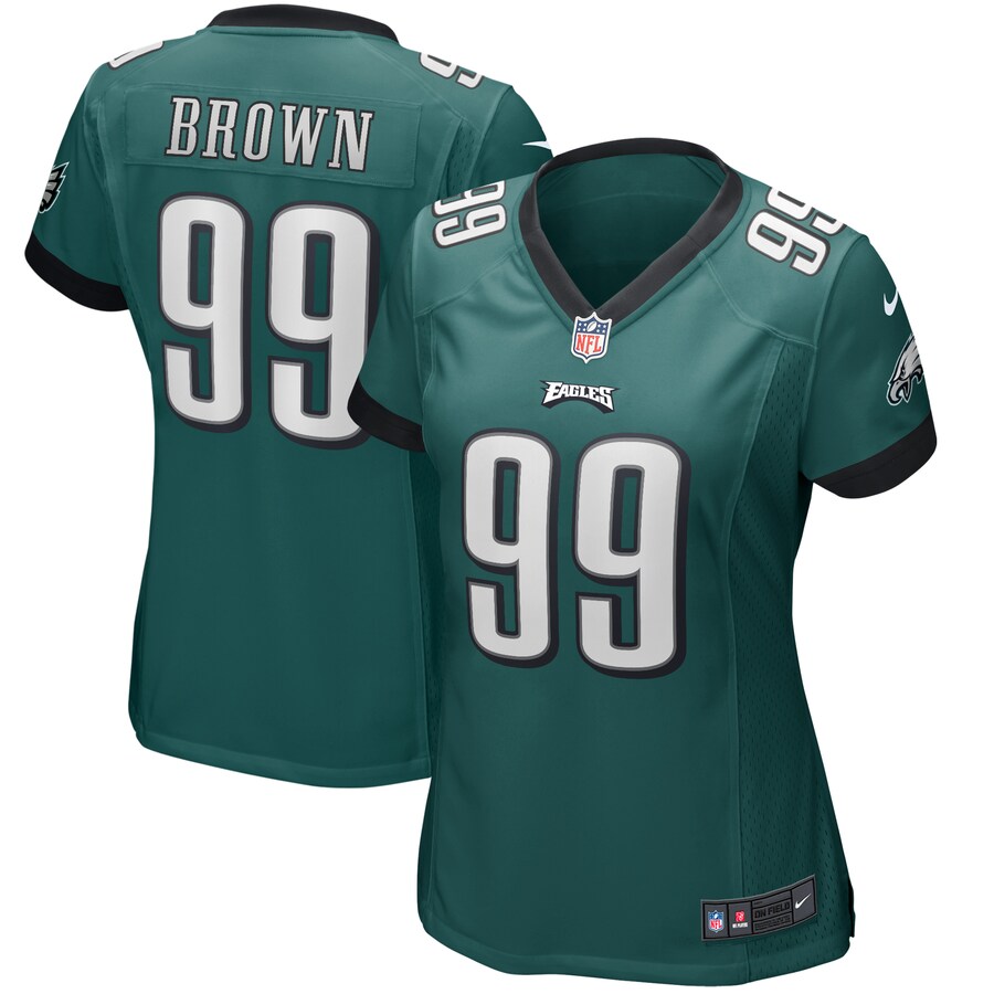 Women's Philadelphia Eagles Jerome Brown Nike Midnight Green Game Retired Player Jersey - Jersey