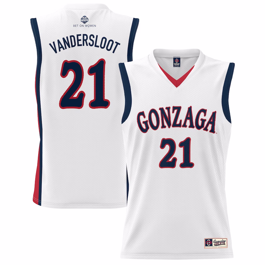 Courtney Vandersloot Gonzaga Bulldogs GameDay Greats Youth Lightweight Basketball Alumni Jersey - White - Jersey