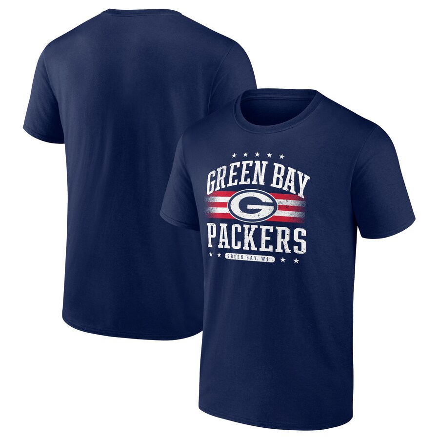 Men's Green Bay Packers Fanatics Navy Americana T-Shirt - Jersey