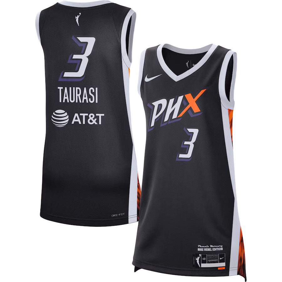 Women's Phoenix Mercury Diana Taurasi Nike Black 2021 Rebel Edition Victory Player Jersey - Jersey