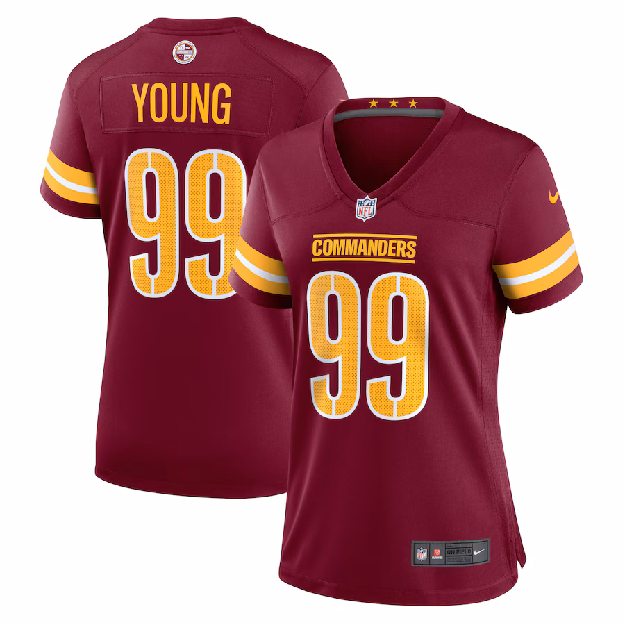 Women's Washington Commanders Chase Young Nike Burgundy Player Jersey - Jersey