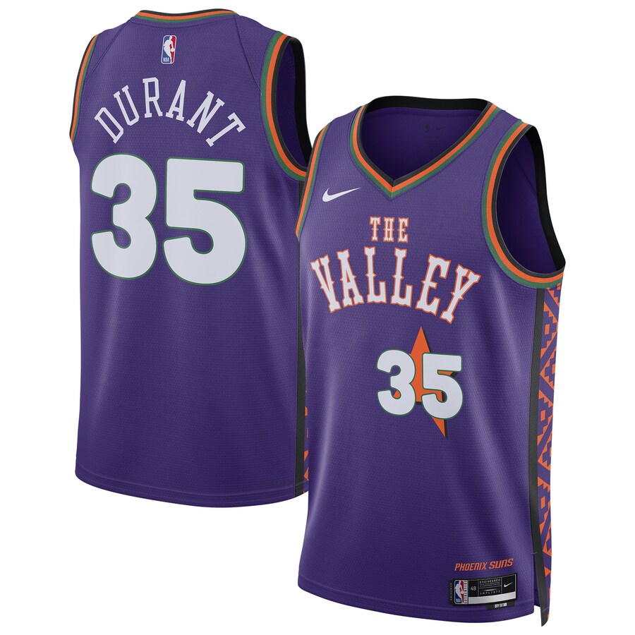 Unisex Phoenix Suns Kevin Durant Nike Purple 2024/25 Swingman Player Jersey - City Edition - Jersey
