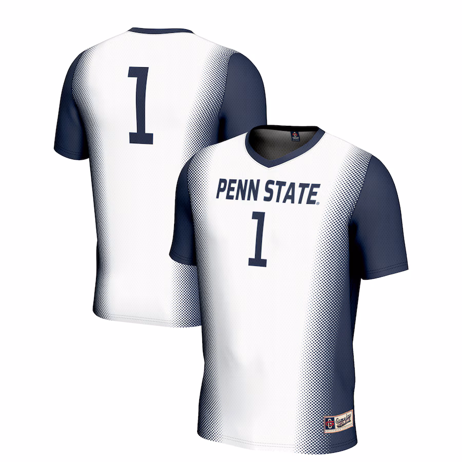 Unisex GameDay Greats #1 White Penn State Nittany Lions  Lightweight Women's Soccer Jersey - Jersey