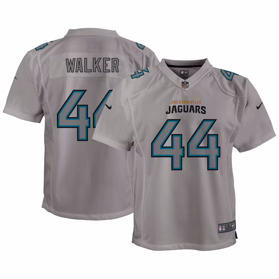 Youth Jacksonville Jaguars Travon Walker Nike Gray Atmosphere Game Jersey - Jersey