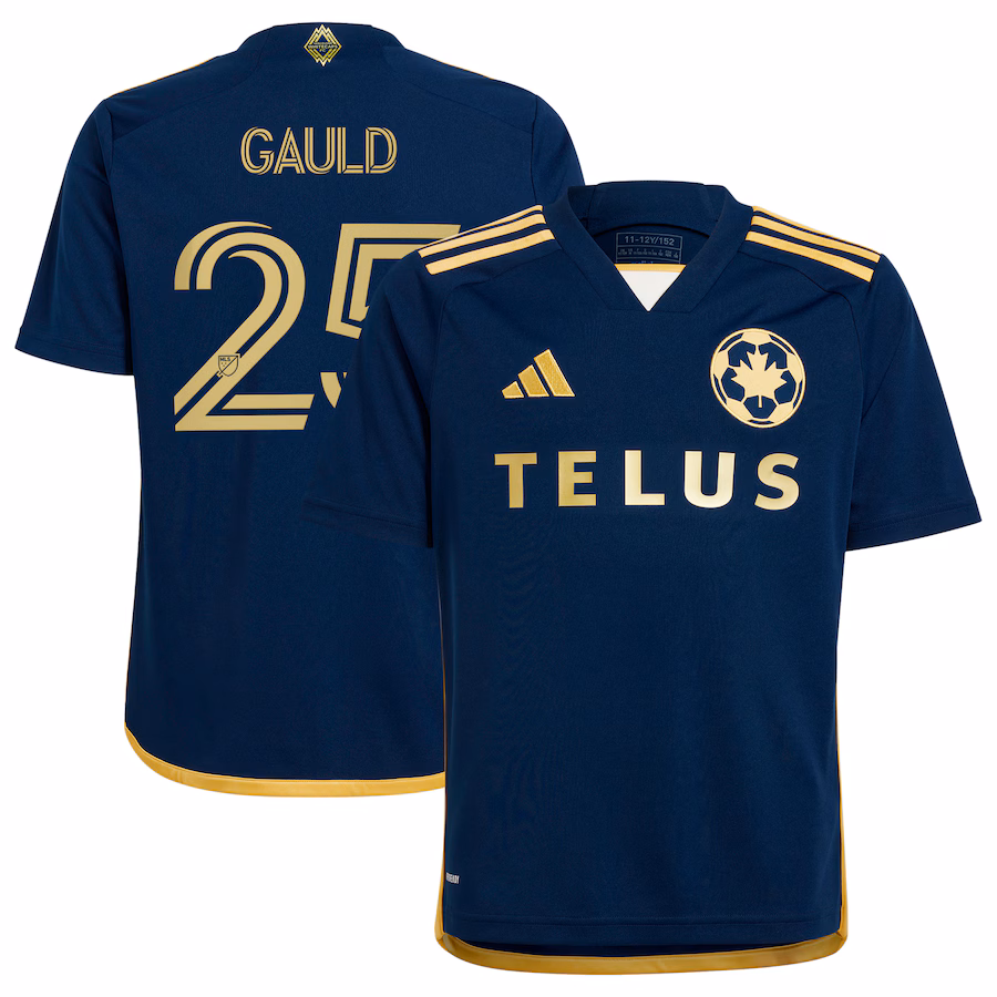 Youth Vancouver Whitecaps FC Ryan Gauld adidas Navy 2024 The 50 Replica Player Jersey - Jersey